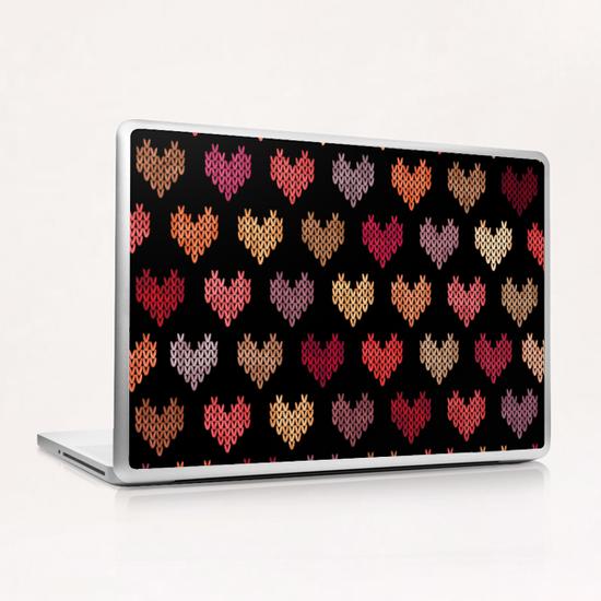 Colorful Knitted Hearts X 0.3 Laptop & iPad Skin by Amir Faysal