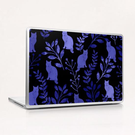 Floral and Cat X 0.1 Laptop & iPad Skin by Amir Faysal