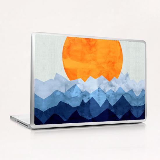 Watercolor landscape geometrica Laptop & iPad Skin by Vitor Costa