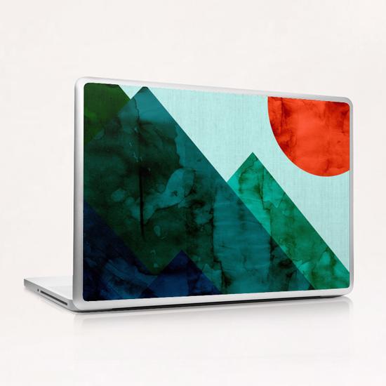 Watercolor landscape geometrica II Laptop & iPad Skin by Vitor Costa