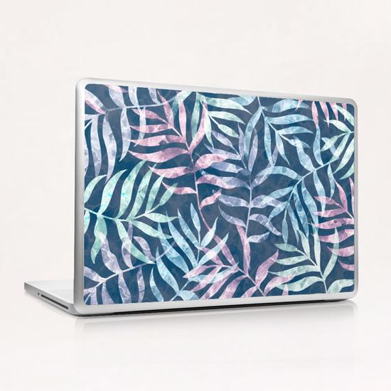 Watercolor Tropical Palm Leaves X 0.6 Laptop & iPad Skin by Amir Faysal