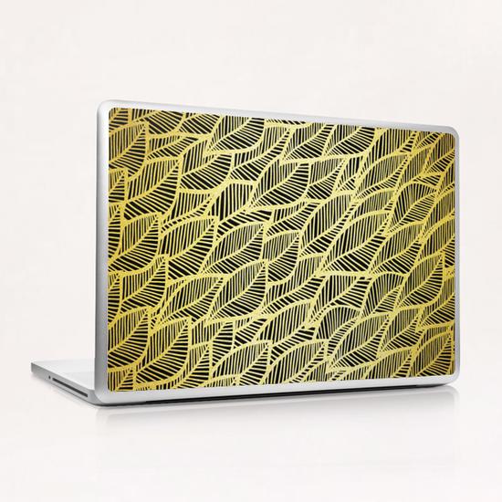 Golden leaves Laptop & iPad Skin by Vitor Costa