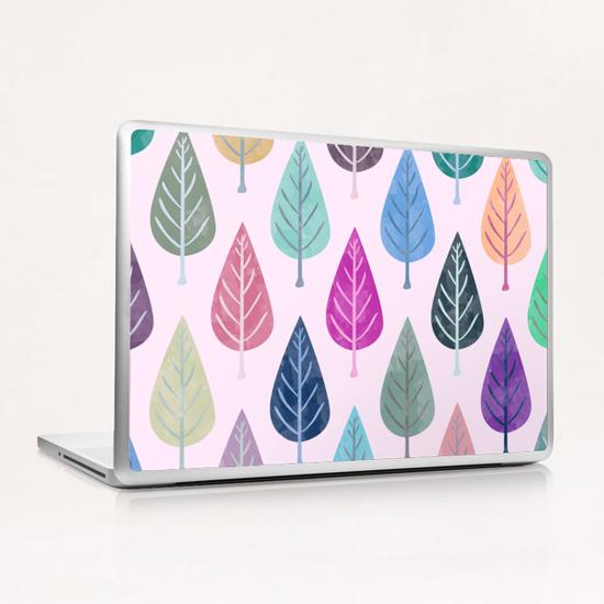 Watercolor Forest Pattern X 0.2 Laptop & iPad Skin by Amir Faysal