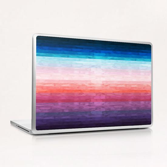 Geometric landscape watercolor Laptop & iPad Skin by Vitor Costa