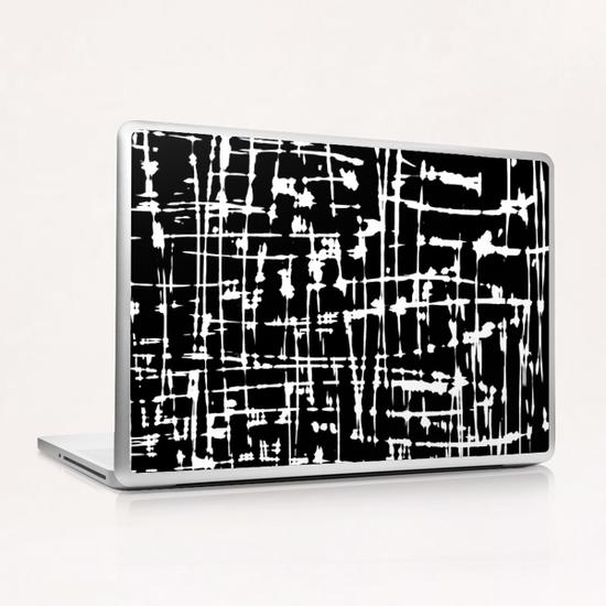 Abstract Black & White Artwork Laptop & iPad Skin by Divotomezove