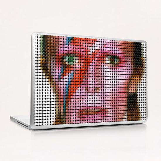 David bowie portrait Laptop & iPad Skin by Vitor Costa