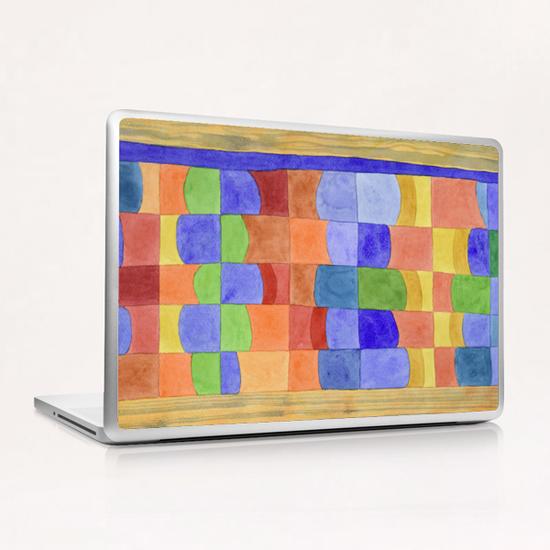 Rhythmic Color Tones between Wood  Laptop & iPad Skin by Heidi Capitaine
