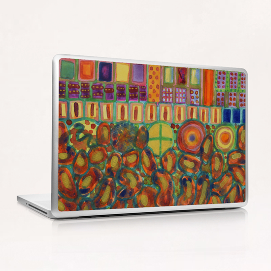 Decorated and illuminated House  Laptop & iPad Skin by Heidi Capitaine