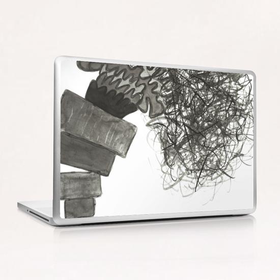 A Pile is Toppling Over Laptop & iPad Skin by Heidi Capitaine