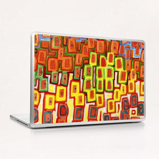 Squeezed together Squares Pattern  Laptop & iPad Skin by Heidi Capitaine