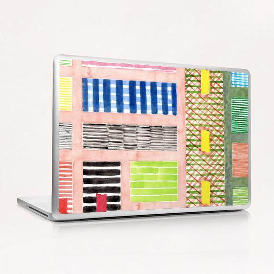 Friendly Pattern Mix On Pink  Laptop & iPad Skin by Heidi Capitaine