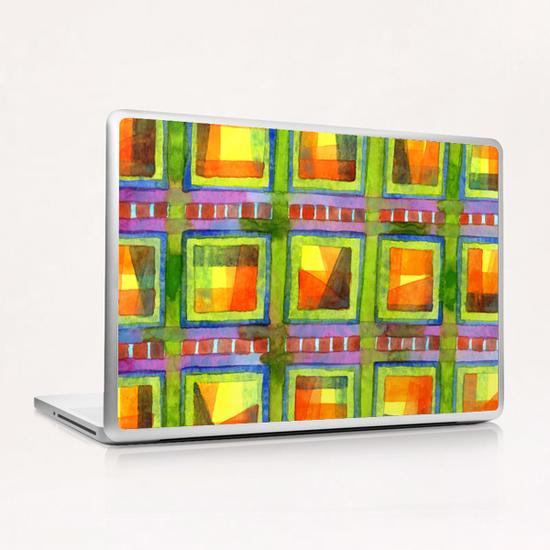Light behind colorful geometric Windows  Laptop & iPad Skin by Heidi Capitaine