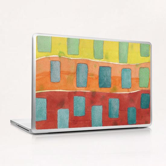 Placed in a Red Orange Yellow Field Laptop & iPad Skin by Heidi Capitaine