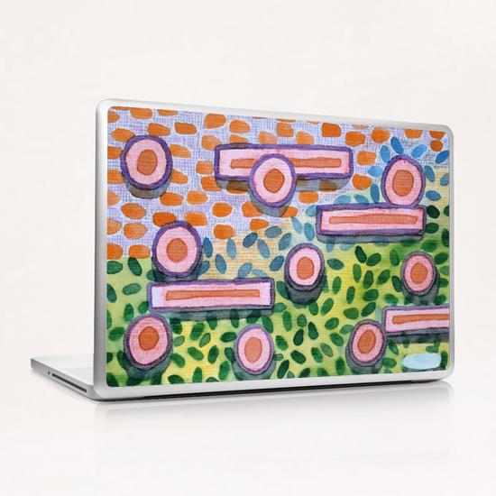 Bars and Dots on a Lawn  Laptop & iPad Skin by Heidi Capitaine