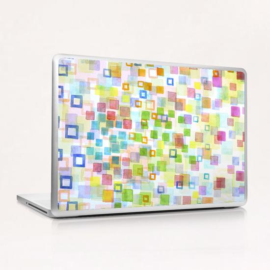 Raining Squares and Frames Laptop & iPad Skin by Heidi Capitaine