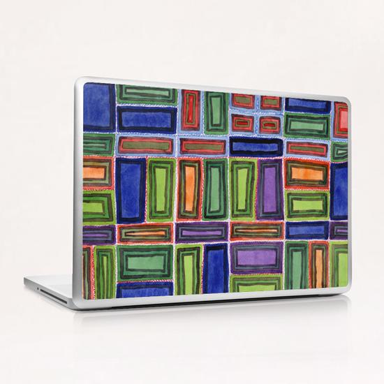 Melodic Rectangles Pattern  Laptop & iPad Skin by Heidi Capitaine