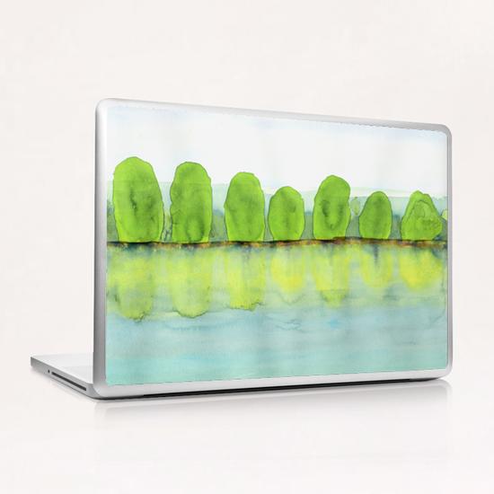 Trees Refecting On The Water  Laptop & iPad Skin by Heidi Capitaine