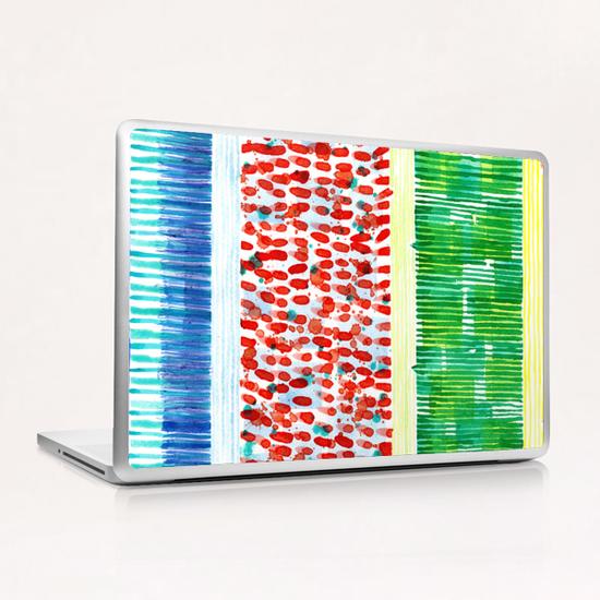 Joyful Stacked Patterns in High Format  Laptop & iPad Skin by Heidi Capitaine