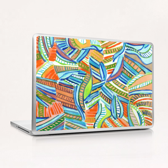Bent and Straight Ladders Pattern  Laptop & iPad Skin by Heidi Capitaine