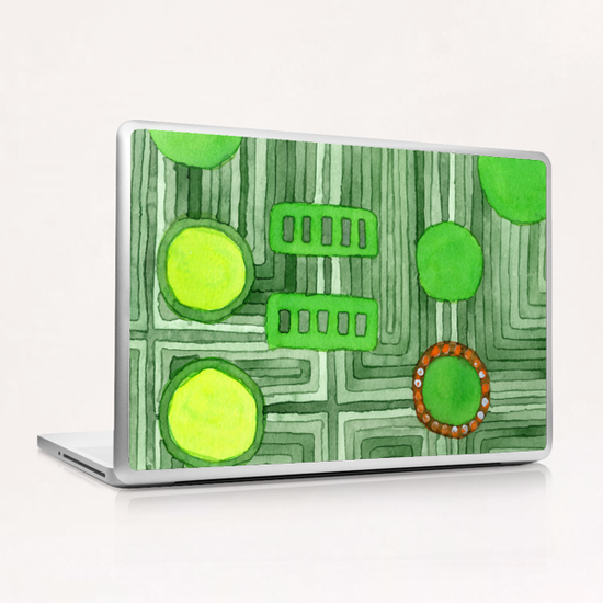 Embedded in Green  Laptop & iPad Skin by Heidi Capitaine