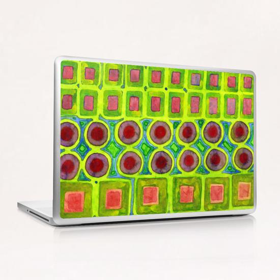 Connected filled Squares Fields Laptop & iPad Skin by Heidi Capitaine