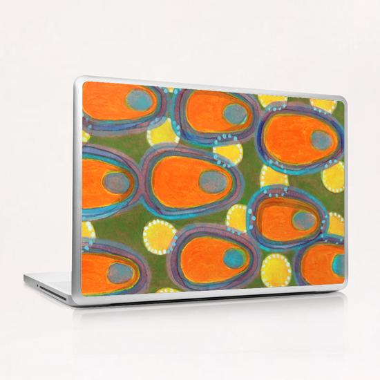 Red Eggs with Blue Fillings Laptop & iPad Skin by Heidi Capitaine