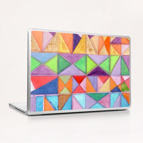 Fresh and Warm Triangle Pattern  Laptop & iPad Skin by Heidi Capitaine