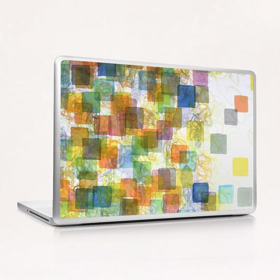 Dancing Squares Laptop & iPad Skin by Heidi Capitaine