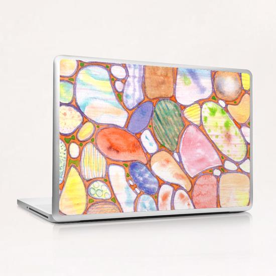 . Friendly Colorful Pebbles Pattern Laptop & iPad Skin by Heidi Capitaine