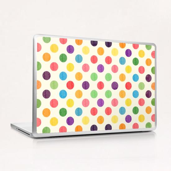 Watercolor Polka Dots  X 0.1 Laptop & iPad Skin by Amir Faysal