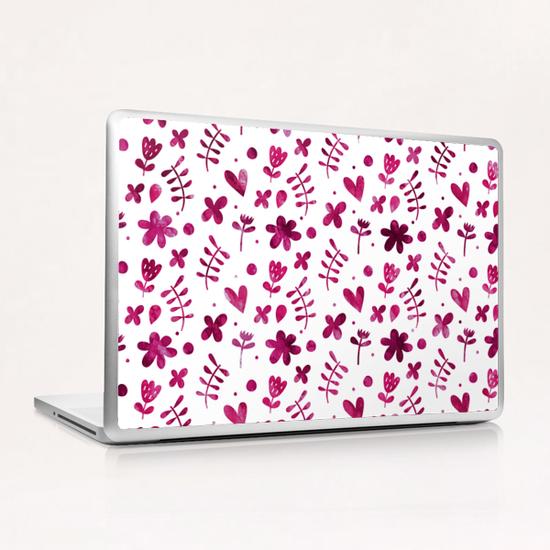 LOVELY FLORAL PATTERN X 0.6 Laptop & iPad Skin by Amir Faysal