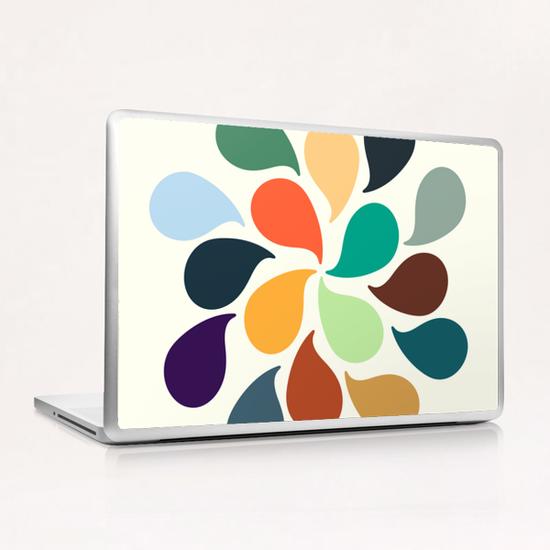 Colorful Water Drops Laptop & iPad Skin by Amir Faysal