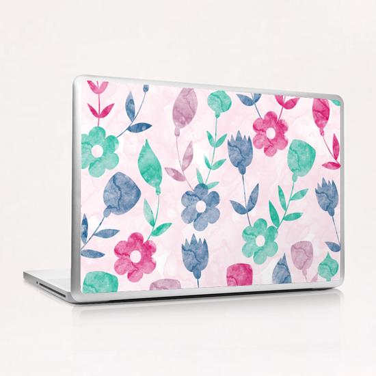 Watercolor Floral X 0.8 Laptop & iPad Skin by Amir Faysal