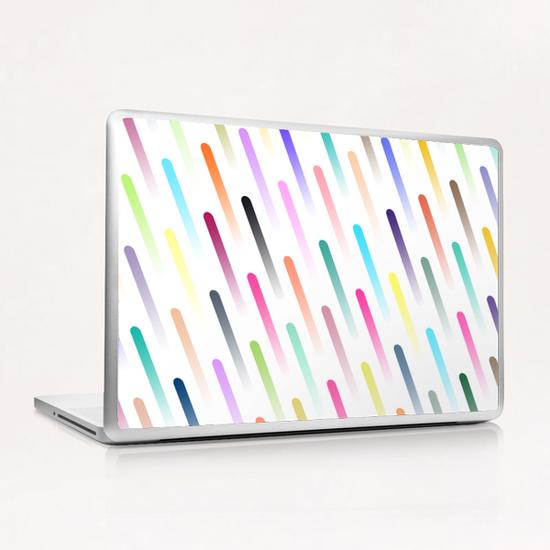 Neon Rain  Laptop & iPad Skin by Amir Faysal