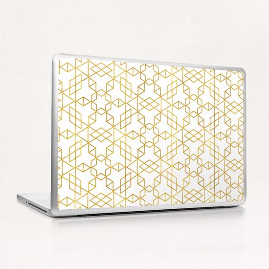Art Deco Gold  Laptop & iPad Skin by Uma Gokhale
