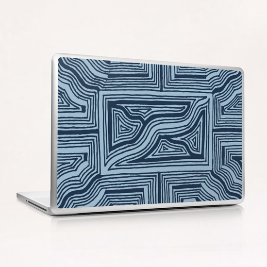 Blue Geo Laptop & iPad Skin by ShinyJill