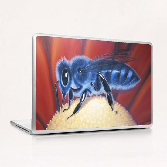 Blue Bee Laptop & iPad Skin by di-tommaso