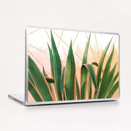 Cactus with geometric Laptop & iPad Skin by mmartabc