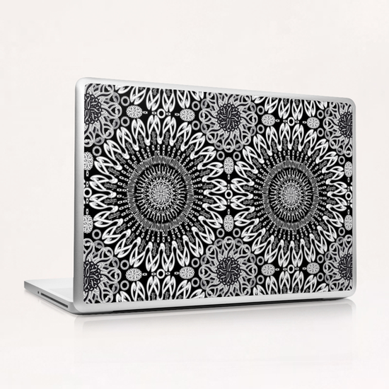 Calligraphy (Black&White) Laptop & iPad Skin by vannina