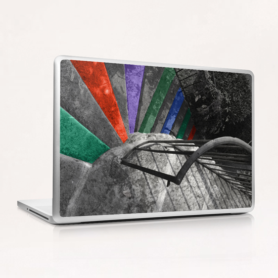 Stairs in Ruoms Laptop & iPad Skin by Ivailo K
