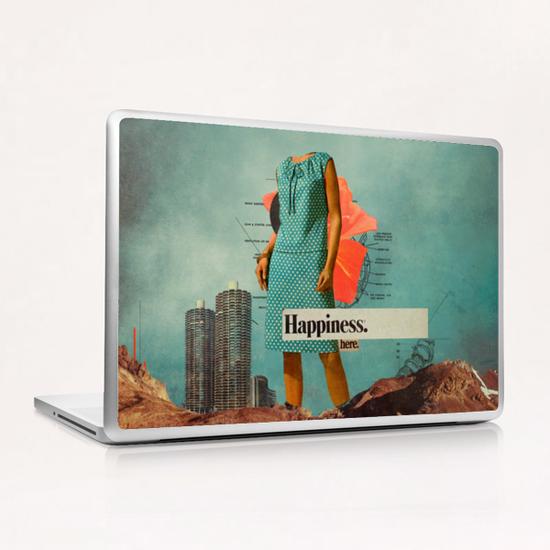 Happiness Here Laptop & iPad Skin by Frank Moth