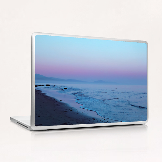 vintage sunset sky at the beach Laptop & iPad Skin by Timmy333