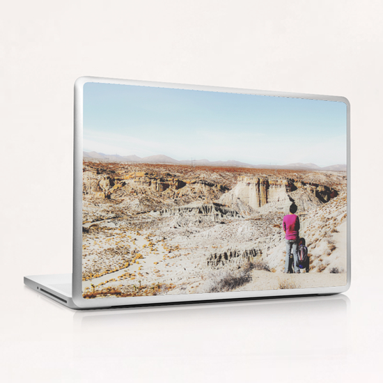 enjoy desert view in summer at Red Rock Canyon, California, USA Laptop & iPad Skin by Timmy333