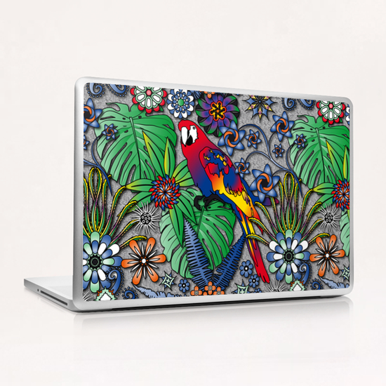 Jungle Flowers Laptop & iPad Skin by vannina