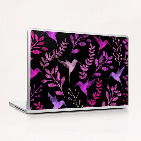Watercolor Floral and Bird  Laptop & iPad Skin by Amir Faysal