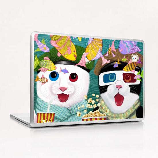 3D cats Laptop & iPad Skin by Tummeow