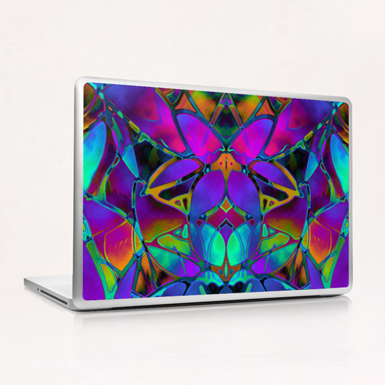 Floral Fractal Art G14 Laptop & iPad Skin by MedusArt