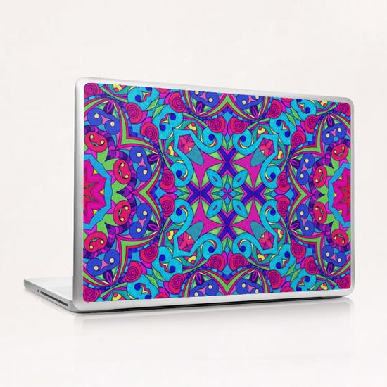 Drawing Floral Doodle G1B Laptop & iPad Skin by MedusArt