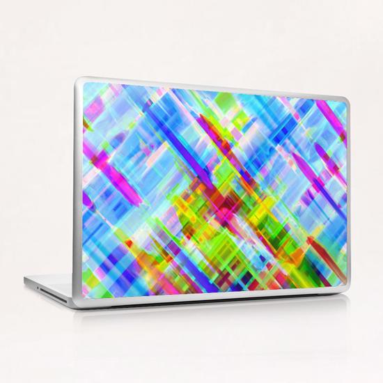 Colorful digital art splashing G468 Laptop & iPad Skin by MedusArt