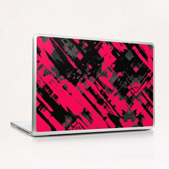 Hot pink and black digital art G75 Laptop & iPad Skin by MedusArt